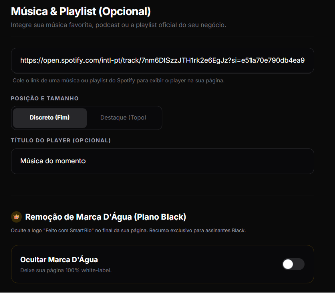 Personalização Premium
